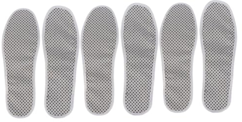 minkissy 3pcs Self Heating Insoles for Women White Cushion Relief for Foot Pain Plantar