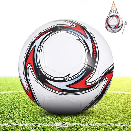 Fußball, Offizieller Fussball Grösse 5, Fußball Kinder Unisex, Professioneller Fussbälle Wasserdicht Fußbälle Sport Training Fussball Ball für Jugendliche und Erwachsene