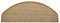 oKu-Tex Stufenmatten Sisal Optik, Stufenmattenset 15 teilig Florenz, halbrund, 65 x 24 cm, mit Winkelschiene, selbstklebend, senf, Flachgewebe