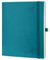 POPRUN Kalender 2025 2026 Wochenplaner (Aug.2025-Dez.2026) Softcover mit PU-Leder, ca. A4 (26,5 x 21,5 cm), 17-Monate-Terminplaner 1 Woche 2 Seite mit Zertifiziertem Papier - Pazifikgrün