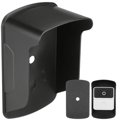 Sewroro Waterproof Doorbell Cover Plastic Doorbell Protector for Outdoor Attendance Machines and Fingerprint Access Control Devices Self-Adhesive Rain Shield for Home Office Restaurant Use