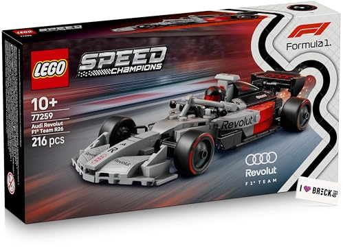 LEGO Audi F1-77259 LEGO Speed Champions F1 Audi, R26 Formel 1 Rennwagen mit bedruckter Fliese
