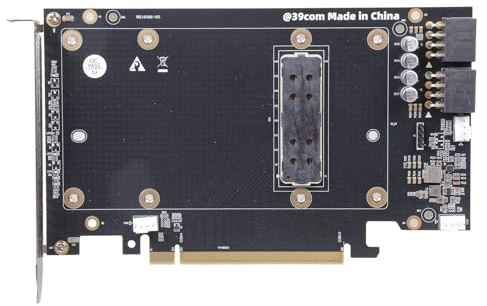 KAHDGSS Servers Compatible SXM2 PCIe X16 V100 Adapter with Intelligent Fan Control for Workstations Installation Bearing Case Grass Trimmer Bearing Housing Upgrade