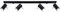 SOLLUX lighting Deckenlampe Deckenleuchte Deckenstrahler Stahl 4 Flammig Schwarz RING