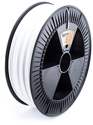 BASICFIL PETG (3D Drucker Filament), 2.85mm, 2.3kg, Signal Weiß (White)