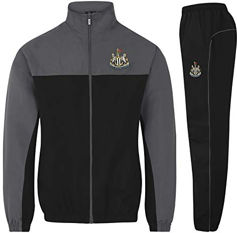 Newcastle United FC Official Gift Boys Tracksuit Set Black 4-5 Years