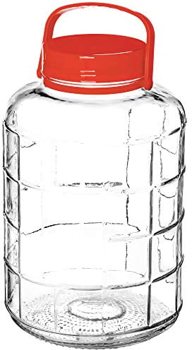 KADAX Gurkenglas mit Deckel, Einmachglas, luftdichte Konservierung, Glasballon, universelles Glas, Vorratsglas für Gurken, Aufbewahrung, Aufbewahrungsglas, Einweckglas (10L)