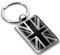 Biomar Labs Schlüsselanhänger aus Metall mit Geschenkbox, Autoschlüssel, Edelstahl, Union Jack-Flagge, UK, Großbritannien, Vereinigtes Königreich, KK 270
