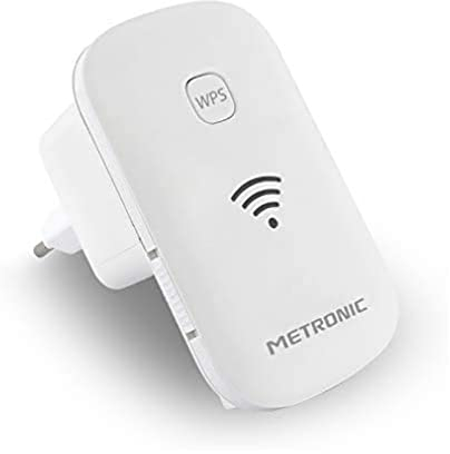 Metronic 495437 Répéteur WiFi 300 Mbps avec Bouton on/Off