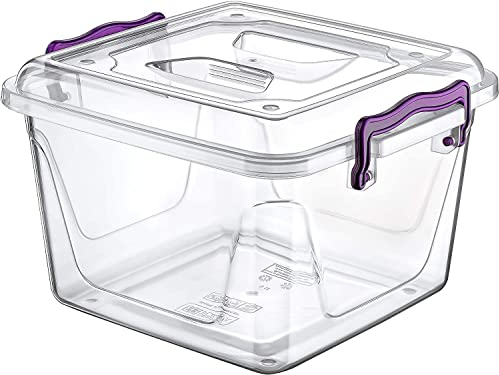40L 20L 13L 11L 10L 8.5L 6.5L 5L 3.8L Clear Kitchen Pantry Storage Container Fridge Freezer Dishwasher Microwave Safe Food Storage Box Organizer Meal Carrier (6 Litre Pantry Storage Box)