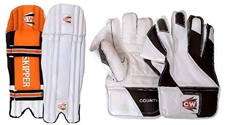 CW Defender Cricket Wicket Keeping Handschuhe mit Wicket Keeping Handschuhe für Männ