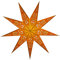 JUSTSTARS Papierstern mit Beleuchtung – Set mit Kabel und LED – Weihnachtsstern zum Hängen/Fenster-Deko – 60cm Yellow
