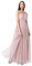 Maya Deluxe Womens Ladies Maxi Dress with Ruffle V Neck Sleeveless High Empire Waist Long for Prom Guest Wedding Bridesmaid Vestito per Damigella d’Onore, Rosa Satinato, 50 EU Donna