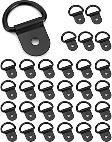QWORK® 30 Pzs D Anello di Ancoraggio, Diametro Interno: 20 mm, per Sicurezza dei Carichi in Auto Camion Barche e Rimorchi