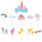 11Pc Unicorn Happy Birthday Cake Toppers,Unicorn Cake Toppers for Girls,Girls UnicornBirthday Cake.Decorations,Unicorn.Cupcake Toppers.for Girl,Kids,Women Baby Shower Birthday UnicornParty Supplies
