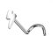Paula & Fritz® Push-In Nasenpiercing-s Blitz Silber Titan-IUM Grade 23 0,8-mm Stab Spirale Piercing-s Nase Nasen-Ring Nostril Nasenflügel Schmuck