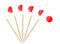 AhfuLife 100/200 Stück Cocktail Stick Flaggen, Zahnstocher Flagge für Sandwich Lebensmittel Cupcake Toppers Cocktail Obst Geschirr Party Supplies Pub Decor (200 Stück, Japan Zahnstocher Flagge)