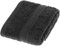 Lot de 2 gants de toilette noirs 100 % coton peigné de qualité