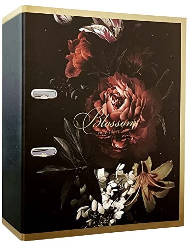 Interdruk DIN A4 75 mm Breit - Metallic Hochwertiges Design - Satin Gold Blossom