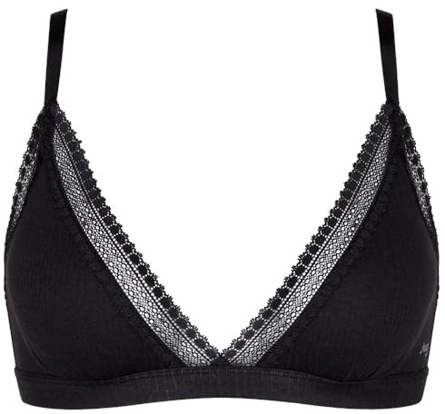 sloggi Damen GO Ribbed R Bralette, Black, XL