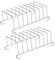 CIYODO 2 Pezzi Porta toast Accessori Per Friggitrice Ad Aria Griglia Per Friggitrice A Forno Griglia Per Pane Per Friggitrice Ad Aria Accessori Da Forno Porta Vassoio Maggiore Acciaio Inox