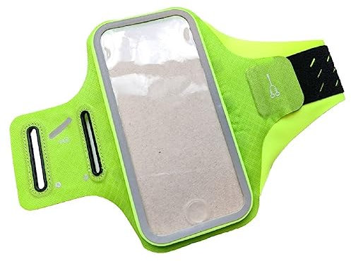 DFV mobile - Professionelle Abdeckung Chinlon-Lycra Armband Sport Laufen Fitness Radfahren für Hiking A21 (2020) - Grün