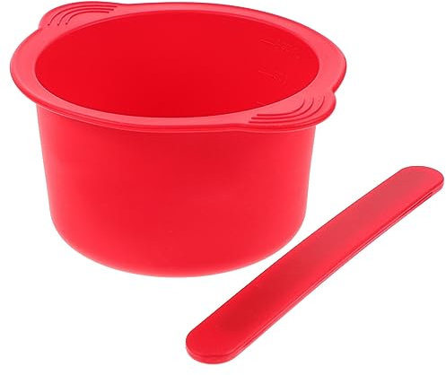 minkissy 1 Set Heater Wax Warmer Liner Bowl Wax Warmer Bowl for Replacement Wax Bean Warmer Bowl Wax Melt Warmer Liner Wax Bean Warmer Liner 4 Piece Set Hair Removal Silica Gel