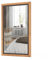 COSTWAY Miroir Mural Rustique avec Cadre en Bois de Sapin, Miroir Suspendu avec Panneau Arrière, Miroir Décoratif de Style Vintage pour Entrée, Salon, Chambre à Coucher, 50 x 90 CM (Style 1)