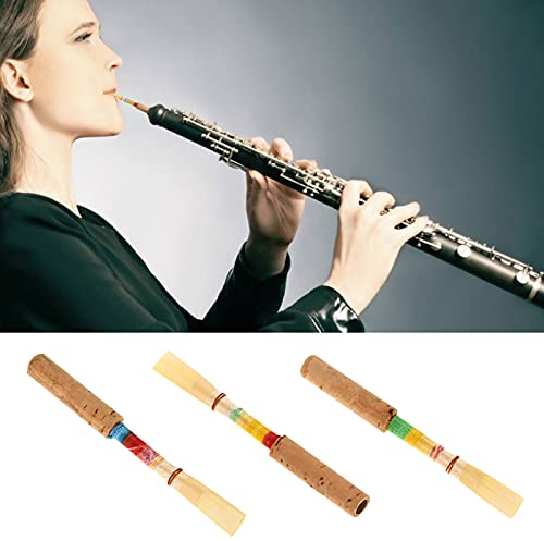 4 Stück Oboe Reed Blasinstrument Ersatzteile mit Kunststoff-Aufbewahrungsbox