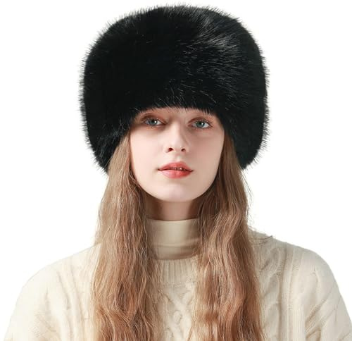 OneChance Damen Wintermütze Warme Pelzmütze Kunstfellmütze Weich Eimerhut Outdoor Mütze
