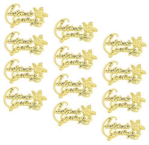 Abaodam 90 STK Weihnachtsbaum-Anhänger weihnachtsbriefe Weihnachtsgrüße Worte Christbaum anhänger Tannenbaum anhänger Metallmarken Plastiketiketten Weihnachtsbaum zubehör Buchstabe