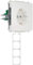 Bundle aus Schneider Electric Elso 205004 Steckdose 16A FASHION/RIVA/SCALA Steckklemme Unterputz, Reinweiß, Made in Germany + Elso 204404 Rahmen 4-Fach Fashion Duro reinweiss Abdeckrahmen