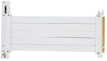 Dpofirs PCIE 4.0 X16 Riser Kabel mit 128 Gbit/s Übertragungsrate, GPU Erweiterung mit EMI Abschirmung, Biegbares und Flexibles Design (60cm)
