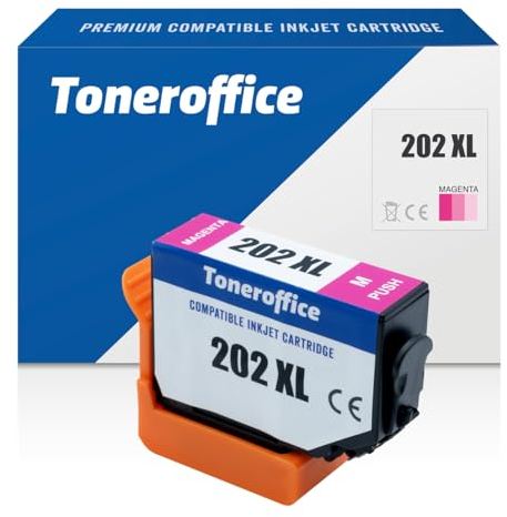 202 Druckerpatrone XL kompatibel mit Epson 202 XL Druckerpatronen Magenta Kompatibel für Epson Expression Premium XP-6000 XP-6005 XP-6100 XP-6105 (ca. 650 Seiten)