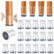 32 Stück Stuhlbeinkappen,Extra Klein Silikon Schutzkappen für Stuhlbeine mit Filz, klare Rund Stuhlbeinschoner, Stuhlbein-Bodenschoner Keine Kratzer 13-23 mm