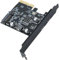 YBOANG Carte Adaptateur USB-C PCIe 2 Ports 10Gbps,Carte Adaptateur USB 3.2 Gen 2 PCI-Express 4X vers Type C,Compatible avec WIN10/8/7/Mac OS 10.14 - ASM3142 Main Control Chip