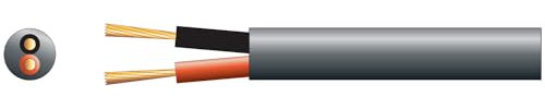 Mercury | Black Double Insulated Speaker Cable Low Smoke Zero Halogen Two Core Flexible Copper Speaker Cable | 100 Metre Drum | Oxygen free Installation Speaker Cable with Flexible Outer Sheath