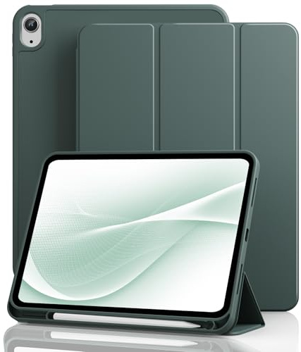GKABXY Hülle für iPad (A16) 11./10. Generation 11/10.9 Zoll, Dunkelgrün