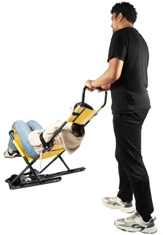 JDBDU Escalera Silla de ruedas para adultos, elevador manual, silla de escalera plegable, silla de escalera multifunción, 159 kg, silla de escalera EMS silla elevadora de escaleras para ancianos y