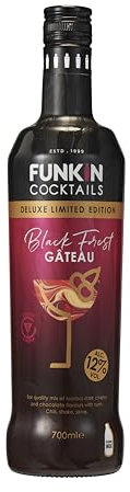 FUNKIN Cocktails Ready to Drink Black Forest Gateau Bottle | Just Chill & Serve | Deluxe Limited Edition | Pre-Mixed & Ready to Drink Cocktails, Great-Tasting Bar-Quality Mix | 12% ABV | 700ml
