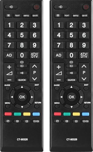 Confezione da 2 Telecomando di ricambio CT-90326 compatibile con Toshiba Smart TV TV