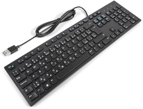 Dell KB216 Clavier multimédia de bureau mince Tchèque/Slovak