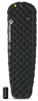 Sea to Summit – Ether Light XR Pro Thermo-Luftmatratze Regular – ThermalCore Isolierung – Xpress Ventil – Packsack & Pillow Lock System – Ultrakompakt – 4 Jahreszeiten – Backpacking – Schwarz – 560 g