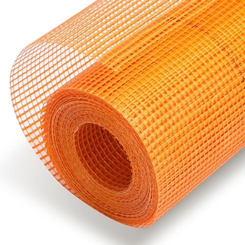Hebitod Armierungsgewebe aus Glasfaser, Rolle 50 m² 1 m Robustes Innenputzgewebe Weiß Vogelschutzgitter zur Wandverstärkung und Rissprävention​ für optimale Fassaden