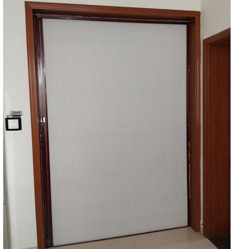Porte Coulissante Accordéon Pliante Portes Accordéon Intérieures Extra Larges, Portes Pliantes Rétractables Personnalisables Pour Salon/placard/balcon, Porte Coulissante À Grille Invisible(90x200cm/35