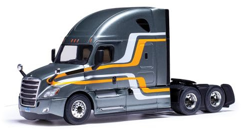 2018 Cascadia Truck Traktor Grau Metallic mit Streifen 1/43 Druckguss Modell von IXO Models TR21122