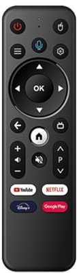 BOXPUT Remoter ATV3 lite Telecomando di ricambio con controllo vocale e BT | Compatibile con [tipo di dispositivo ad esempio Q3,Q3 MAX,Q10,Lemon TV mini,L1,L2] | Telecomando universale | Ricambio per