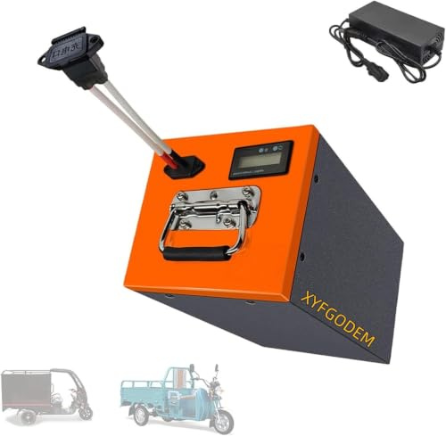 Batería de Litio LiFePO4 48 V, 12 Ah, 20, 30, 40, 50, para Motocicleta. Baterías voltios con Cargador e indicador Carga.,48v30ah