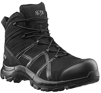 Haix Black Eagle Safety 40 Mid Black/Black Light S3-Safety Shoe with Good Protection Function. 43