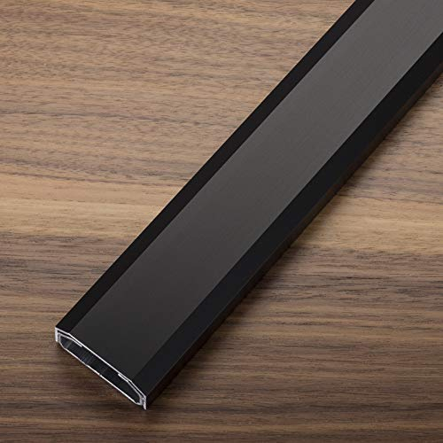 Design Kabelkanal 1100 x 50 x 20 mm schwarz eloxiert mit Platz für viele Kabel Kabelführung Installationskanal Design trifft auf Funktion von SCHÜCO ALU Competence